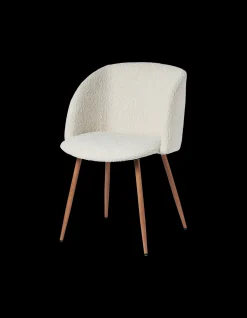 Fauteuil en tissu bouclé