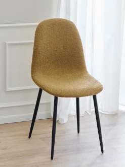 Fauteuil en tissu bouclé