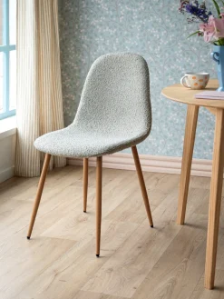 Fauteuil en tissu bouclé
