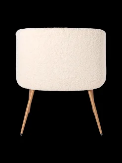 Fauteuil lounge en tissu peluché