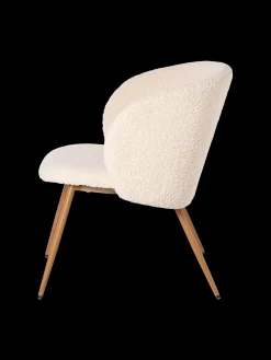 Fauteuil lounge en tissu peluché
