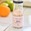 Flocons de sel rose en cristal