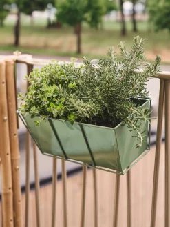 Jardinière de balcon avec crochets