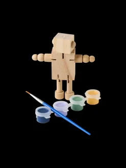 Kit de peinture robot en bois