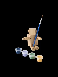 Kit de peinture robot en bois