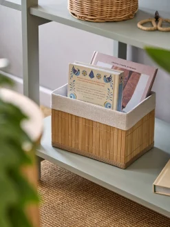 Panier de rangement avec doublure