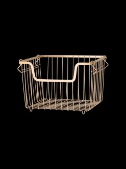 Panier de rangement en fil empilable