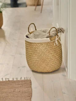 Panier doublé de tissu