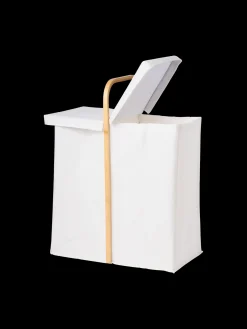 Panier à linge avec deux compartiments
