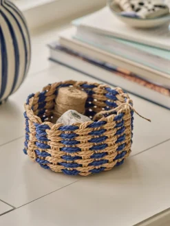 Panier rond tressé