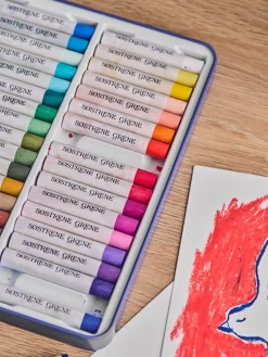 Pastels à l’huile solubles dans l’eau