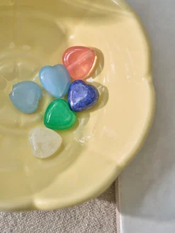 Perles cœur semi-percées