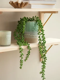 Plante artificielle suspendue en pot