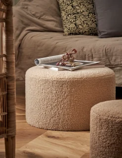 Pouf en tissu tout doux