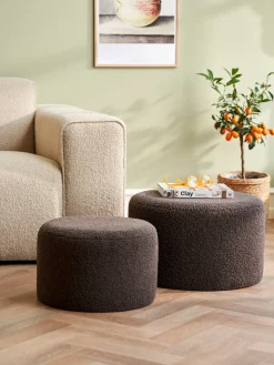 Pouf en tissu tout doux