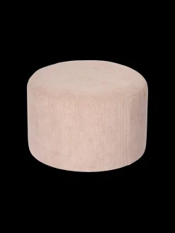 Pouf en velours côtelé