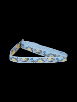 Ruban avec fleurs brodées