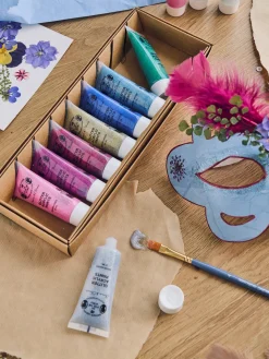 Set de peinture acrylique pailletée
