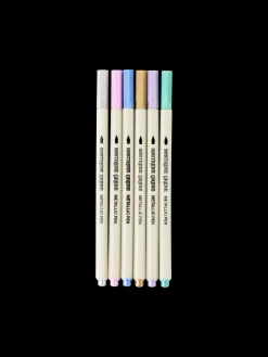 Stylo-pinceaux écriture métallique