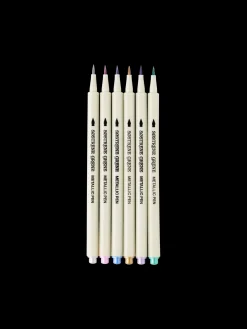 Stylo-pinceaux écriture métallique