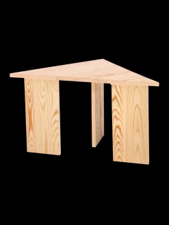 Table d’appoint triangulaire en bois de pin
