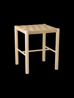 Tabouret avec assise tressée